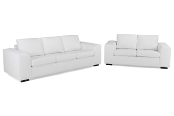 Link Sofagruppe 3-seters + 2-seters Stoffsofa - Hvit - Møbler - Sofaer - Sofagrupper