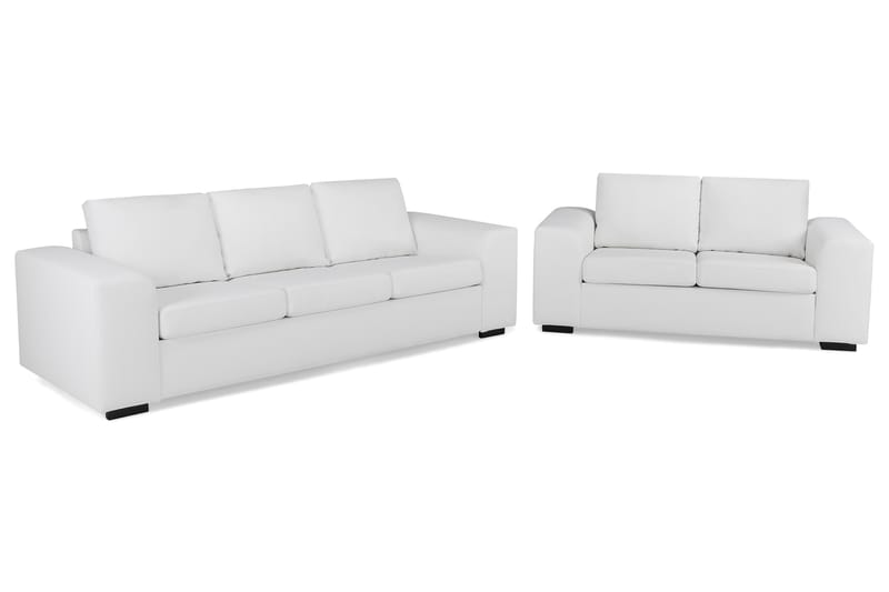 Link Sofagruppe 3-seters + 2-seters Stoffsofa - Hvit - Møbler - Sofaer - Sofagrupper