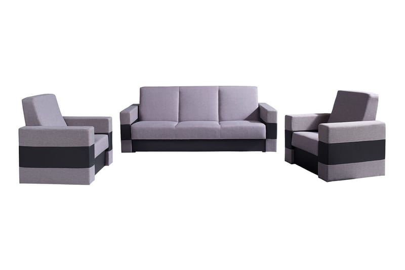 Lux Sofagruppe - Grå - Møbler - Sofaer - Sofagrupper