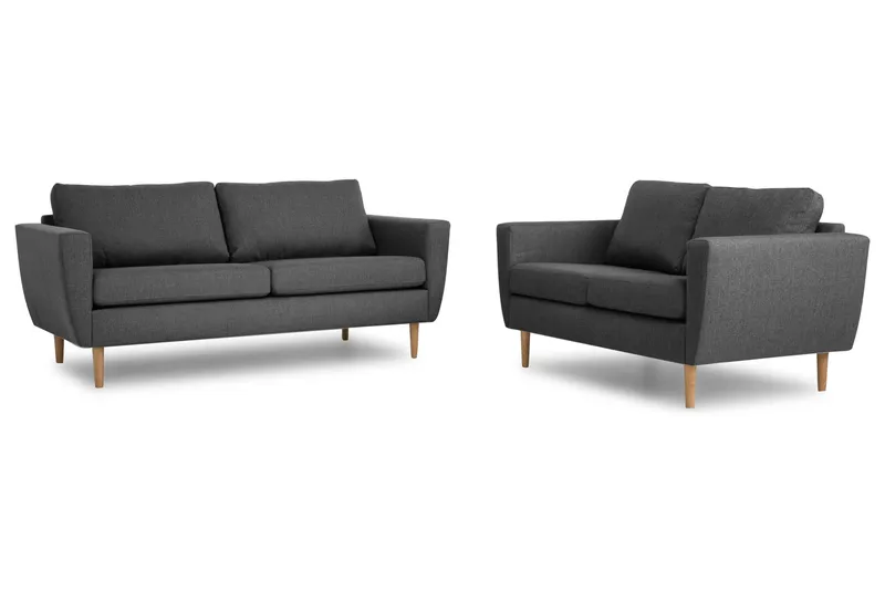 Nordic Sofagruppe 3-seter+2-seter - Mørkegrå - Møbler - Sofaer - Sofagrupper