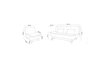 Riversdale Sofagruppe - Lyselilla - Møbler - Sofaer - Sofagrupper