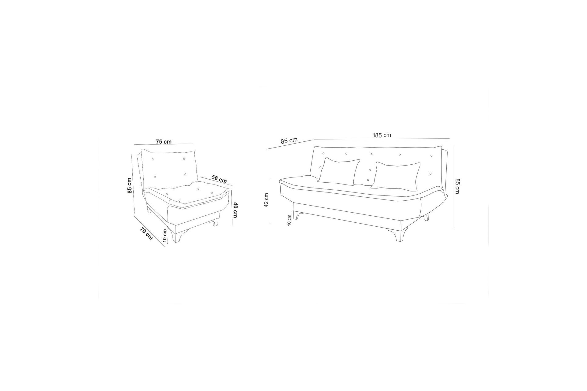 Riversdale Sofagruppe - Lyselilla - Møbler - Sofaer - Sofagrupper
