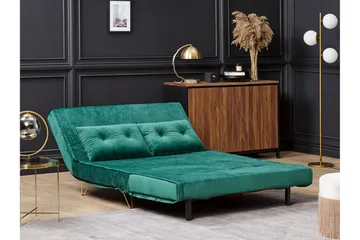 Sofagruppe 2-seters + 1-seters Fløyel Mørkegrønn VESTFOLD - Grønn - Møbler - Sofaer - Sofagrupper