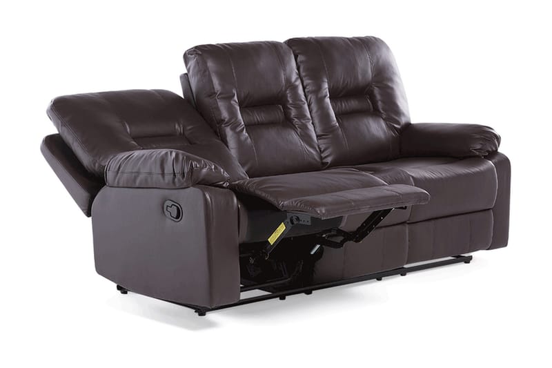 Rovik Sofagruppe 2-seter+3-seter+lenestol - Brun - Møbler - Sofaer - Reclinersofaer