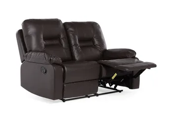 Rovik Sofagruppe 2-seter+3-seter+lenestol - Brun - Møbler - Sofaer - Reclinersofaer