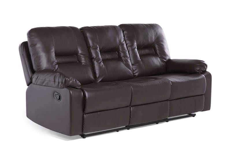 Rovik Sofagruppe 2-seter+3-seter+lenestol - Brun - Møbler - Sofaer - Reclinersofaer