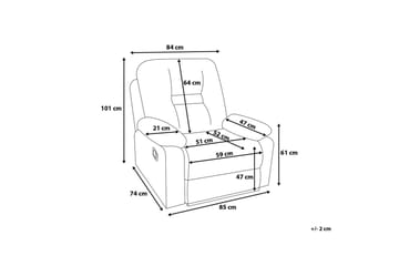 Rovik Sofagruppe 2-seter+3-seter+lenestol - Brun - Møbler - Sofaer - Reclinersofaer