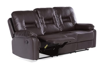Rovik Sofagruppe 2-seter+3-seter+lenestol - Brun - Møbler - Sofaer - Reclinersofaer