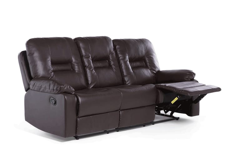 Rovik Sofagruppe 2-seter+3-seter+lenestol - Brun - Møbler - Sofaer - Reclinersofaer