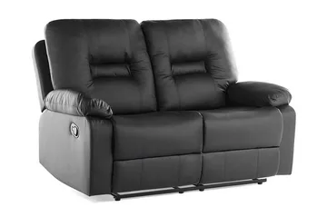 Rovik Sofagruppe 2-seter+3-seter+lenestol - Svart - Møbler - Sofaer - Reclinersofaer