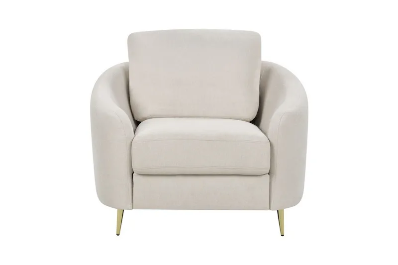 Soffgrupp Beliani Trosa Beige/guld Beige||GOLD - Møbler - Sofaer - Sofagrupper
