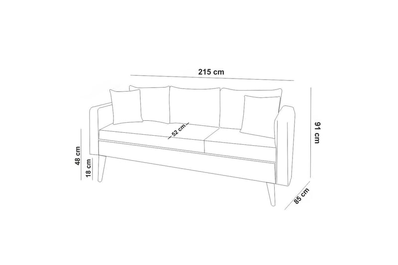Sofiko Sofagruppe - Antrasitt - Møbler - Sofaer - Sofagrupper