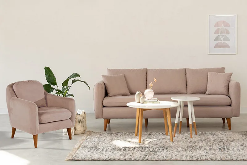 Sofiko Sofagruppe - Beige - Møbler - Sofaer - Sofagrupper