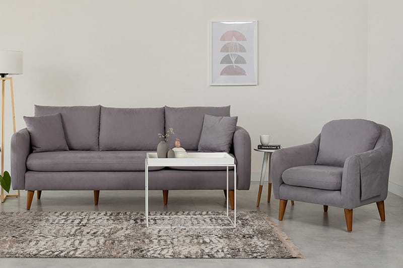 Sofiko Sofagruppe - Grå - Møbler - Sofaer - Sofagrupper