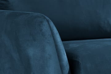 Trend Sofagruppe 3-seters + 2-seters Fløyelssofa - Blå - Møbler - Sofaer - Sofagrupper