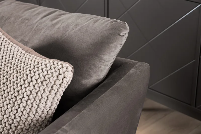 Trend Sofagruppe 3-seters + 2-seters Fløyelssofa - Brun - Møbler - Sofaer - Sofagrupper