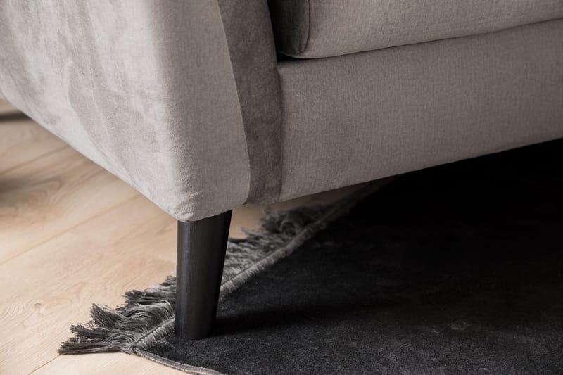 Trend Sofagruppe 3-seters + 2-seters Fløyelssofa - Brun - Møbler - Sofaer - Sofagrupper