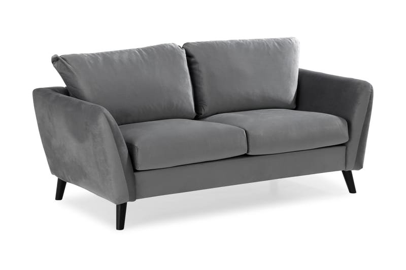 Trend Sofagruppe 3-seters + 2-seters Fløyelssofa - Lys grå - Møbler - Sofaer - Sofagrupper