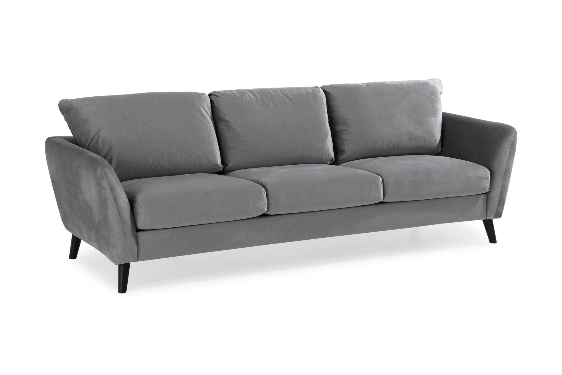 Trend Sofagruppe 3-seters + 2-seters Fløyelssofa - Lys grå - Møbler - Sofaer - Sofagrupper