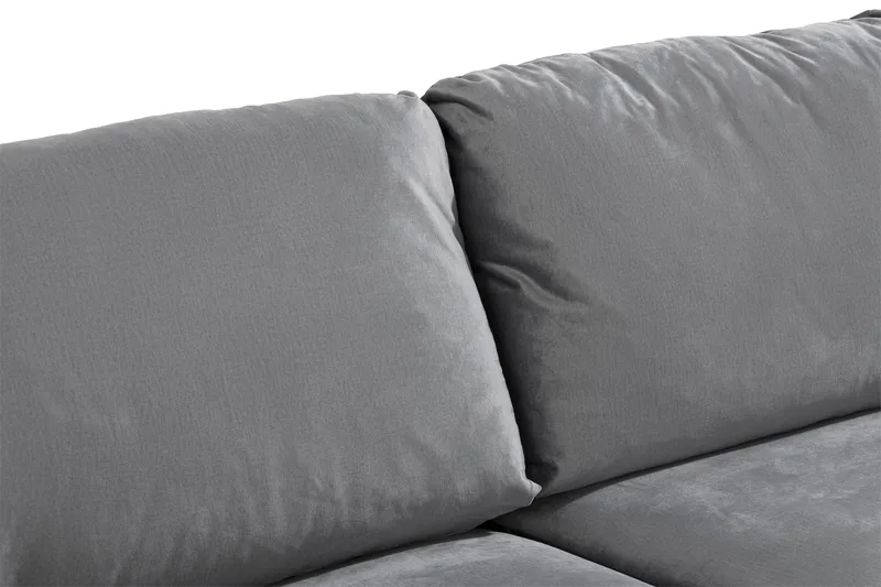 Trend Sofagruppe 3-seters + 2-seters Fløyelssofa - Lys grå - Møbler - Sofaer - Sofagrupper