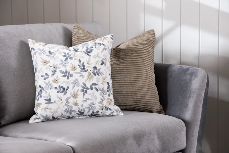 Trend Sofagruppe 3-seters + 2-seters Fløyelssofa - Lys grå - Møbler - Sofaer - Sofagrupper