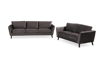 Trend Sofagruppe 3-seters + 2-seters Fløyelssofa