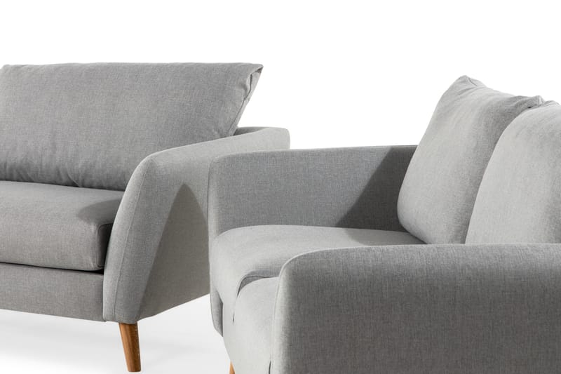 Trend Sofagruppe 3-seters + 2-seters Stoffsofa - Grå - Møbler - Sofaer - Sofagrupper