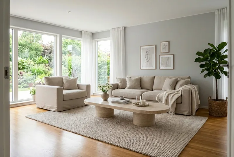Valencia Extra Dyp 3-seters sofa + lenestol med avtakbart og vaskbart trekk - Beige - Møbler - Sofaer - Sofagrupper