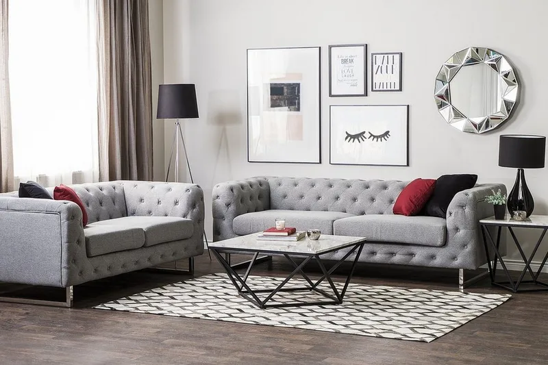 Vissland Sofagruppe 2-seter + 3-seter, Grå