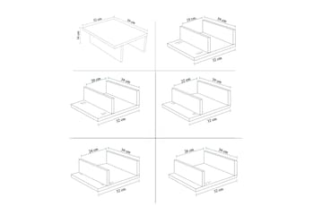 Wyong Sofagruppe 3-seters Sofa + Lenestol - Antrasitt - Møbler - Sofaer - Sofagrupper