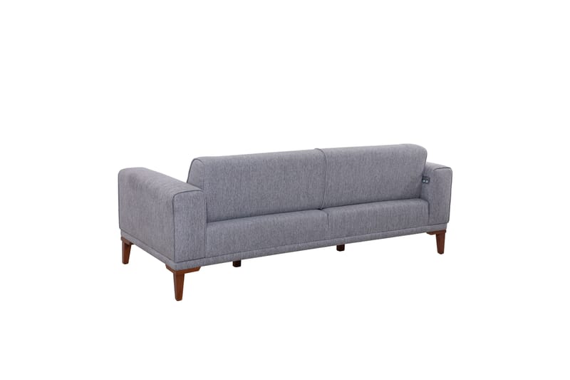 Wyong Sofagruppe 3-seters Sofa + Lenestol - Grå - Sofagrupper