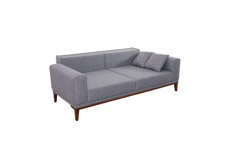 Wyong Sofagruppe 3-seters Sofa + Lenestol - Grå - Sofagrupper