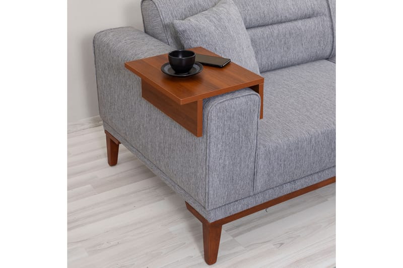 Wyong Sofagruppe 3-seters Sofa + Lenestol - Grå - Møbler - Sofaer - Sofagrupper