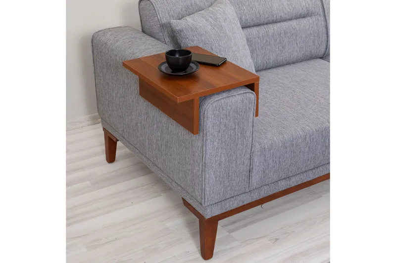 Wyong Sofagruppe 3-seters Sofa + Lenestol - Grå - Møbler - Sofaer - Sofagrupper