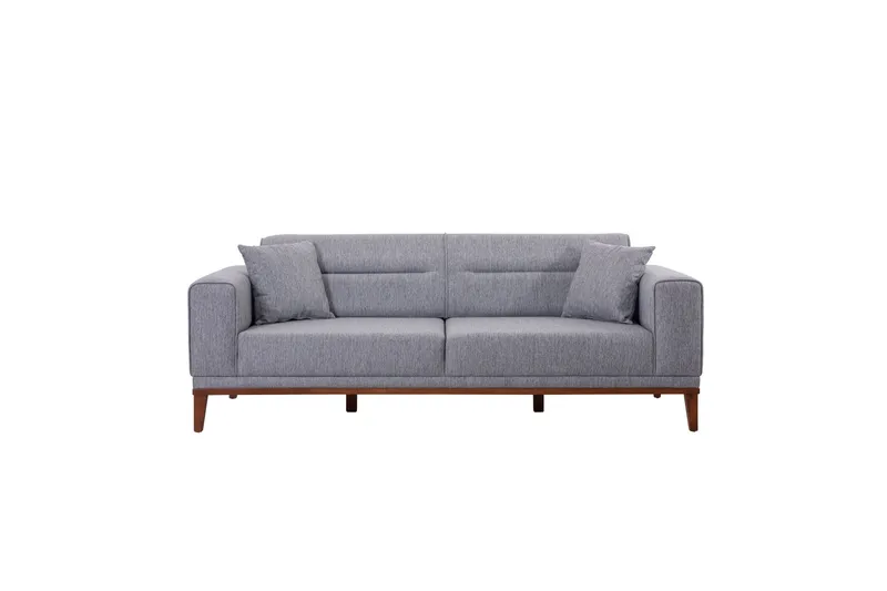 Wyong Sofagruppe 3-seters Sofa + Lenestol - Grå - Møbler - Sofaer - Sofagrupper