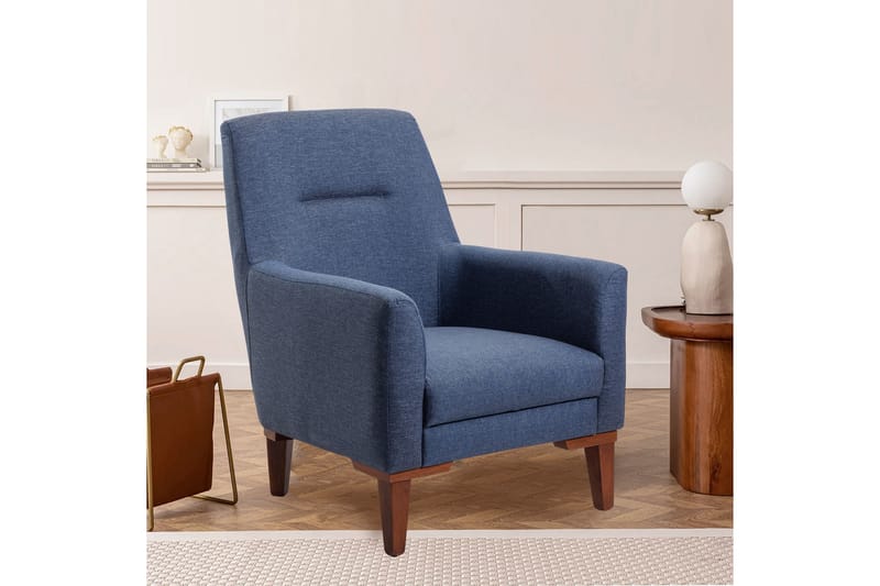 Wyong Sofagruppe 3-seters Sofa + Lenestol - Mørkeblå - Møbler - Sofaer - Sofagrupper