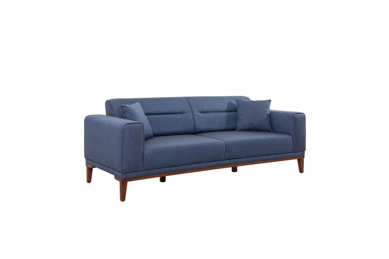 Wyong Sofagruppe 3-seters Sofa + Lenestol - Mørkeblå - Sofagrupper