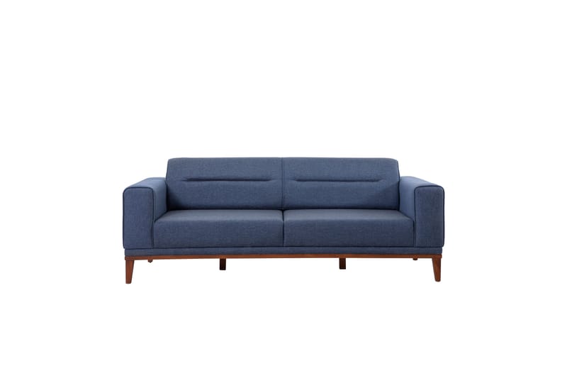 Wyong Sofagruppe 3-seters Sofa + Lenestol - Mørkeblå - Sofagrupper