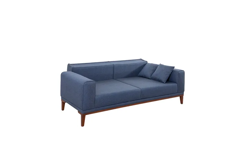 Wyong Sofagruppe 3-seters Sofa + Lenestol - Mørkeblå - Møbler - Sofaer - Sofagrupper