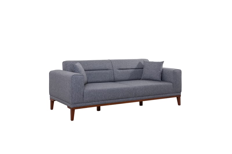 Wyong Sofagruppe 3-seters Sofa + Lenestol - Mørkegrå - Sofagrupper