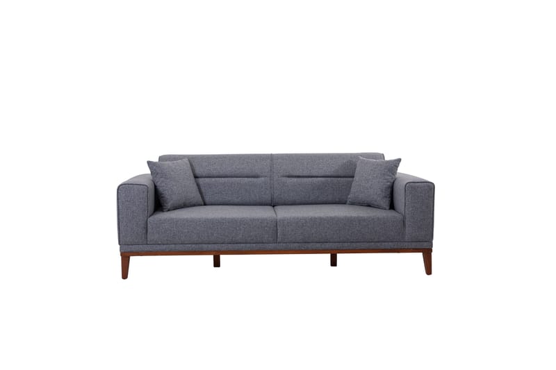 Wyong Sofagruppe 3-seters Sofa + Lenestol - Mørkegrå - Sofagrupper