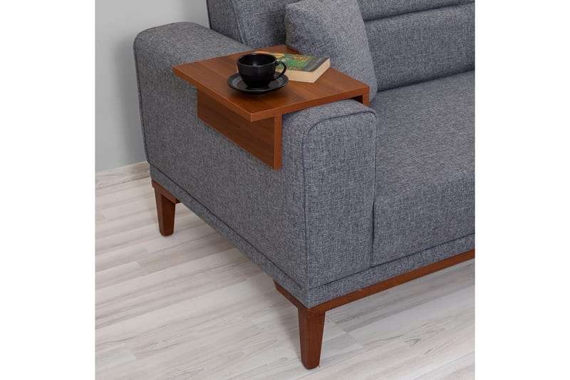 Wyong Sofagruppe 3-seters Sofa + Lenestol - Mørkegrå - Møbler - Sofaer - Sofagrupper