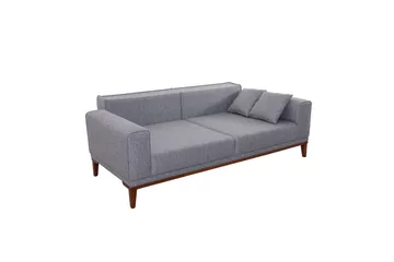 Wyong Sofagruppe 3-seters Sofa + Lenestol - Grå - Møbler - Sofaer - Sofagrupper