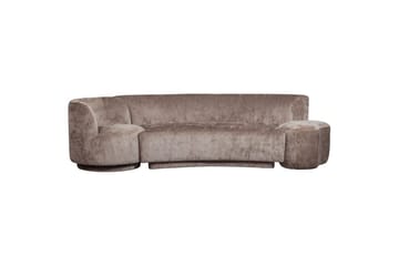Sofasett Kombi-Popular med puff - Taupe - Møbler - Sofaer - Sofa 3 seter