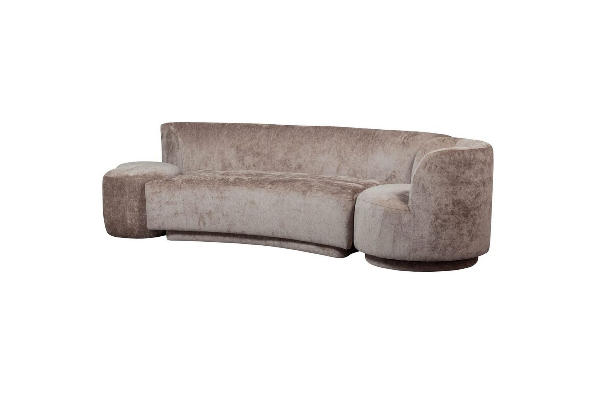 Sofasett Kombi-Popular med puff - Taupe