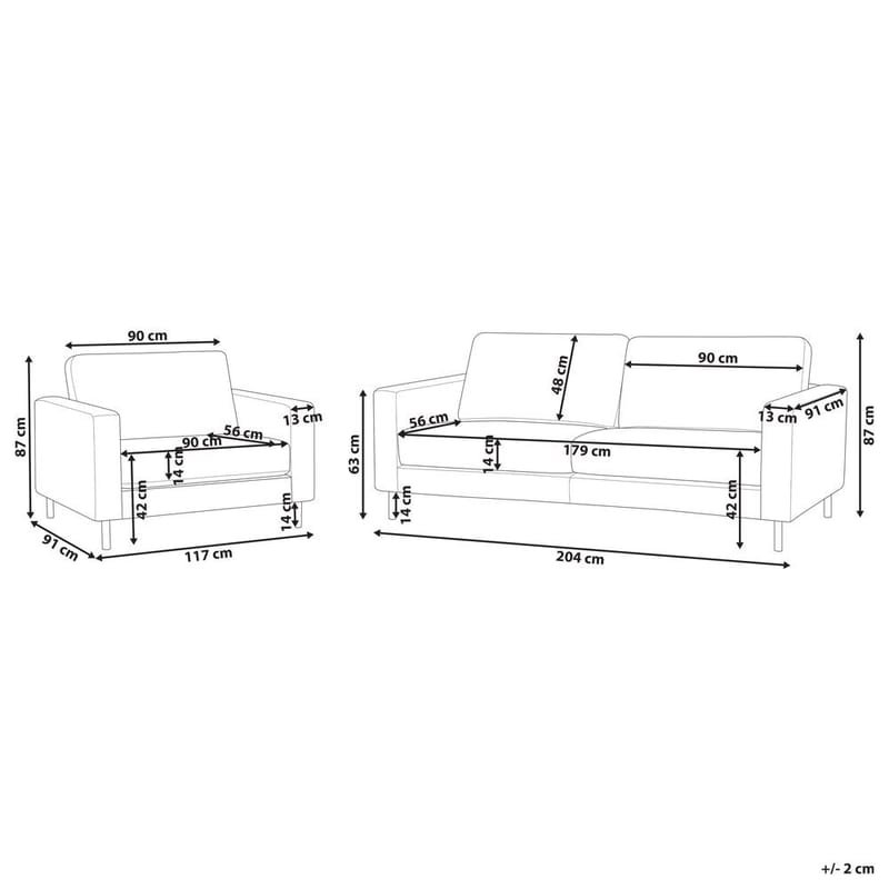Sofasett Savalen - Grønn, svart - Møbler - Sofaer - Sofagrupper