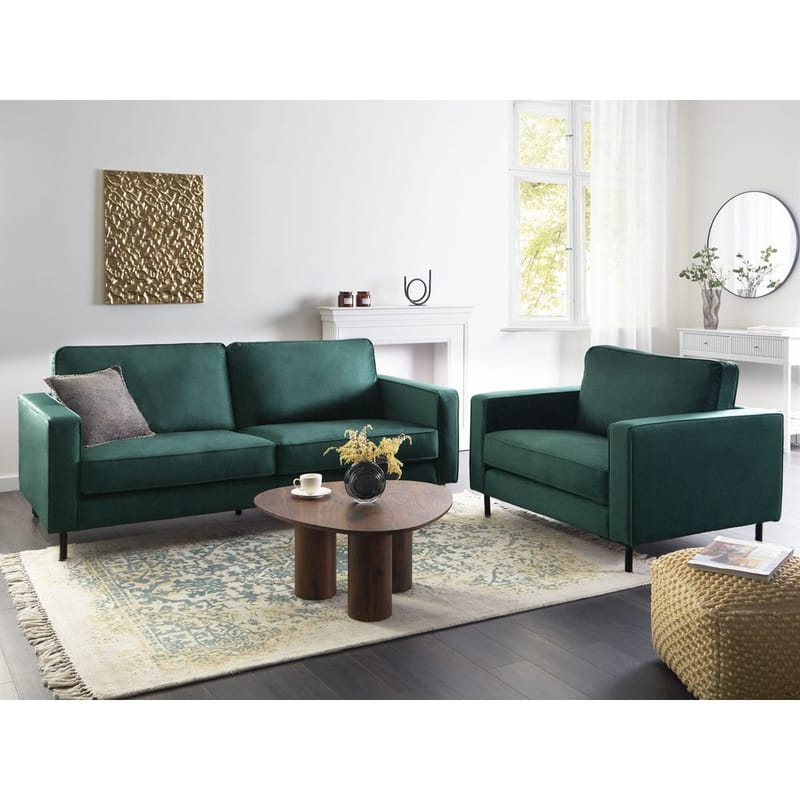 Sofasett Savalen - Grønn, svart - Møbler - Sofaer - Sofagrupper