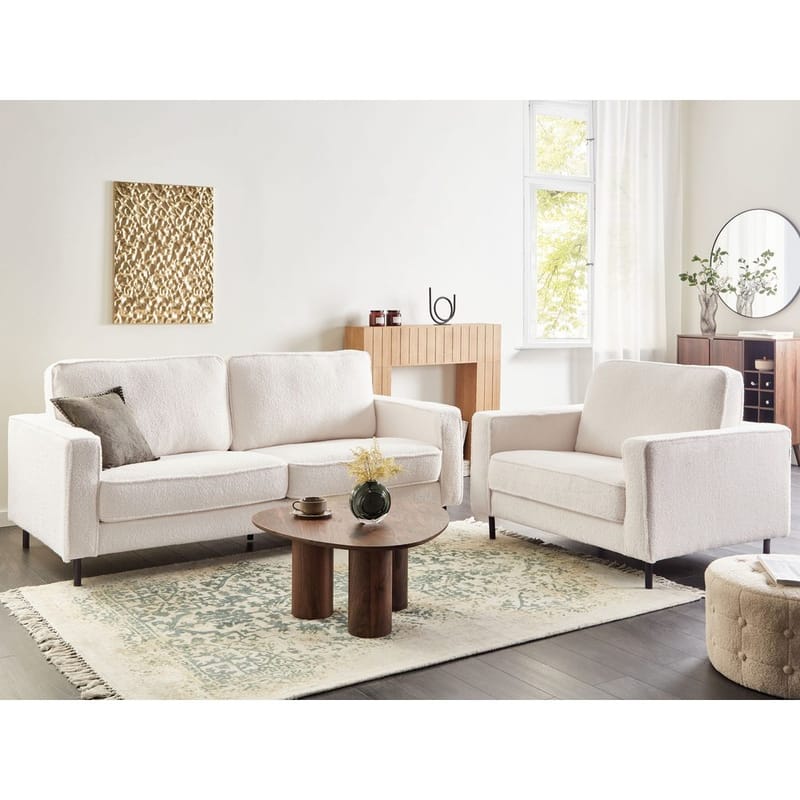 Sofasett Savalen - Hvit, Svart - Møbler - Sofaer - Sofagrupper