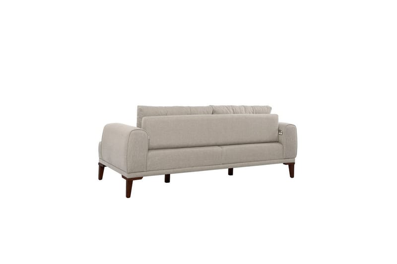 Sofasett Valsot Krem / Valnøtt - Krem / Valnøtt - Møbler - Sofaer - Sofagrupper