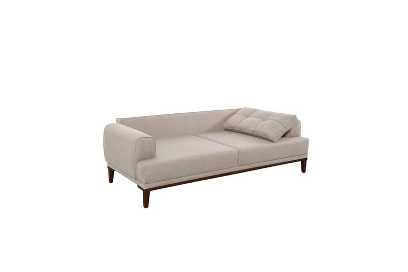 Sofasett Valsot Krem / Valnøtt - Krem / Valnøtt - Møbler - Sofaer - Sofagrupper